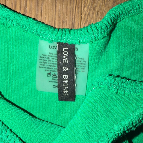 Love & Bikinis Green Bikini Set - Picture 2 of 4